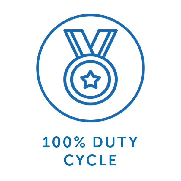 100% duty cycle