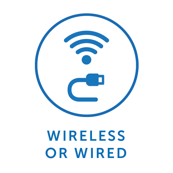 Wireless or wired